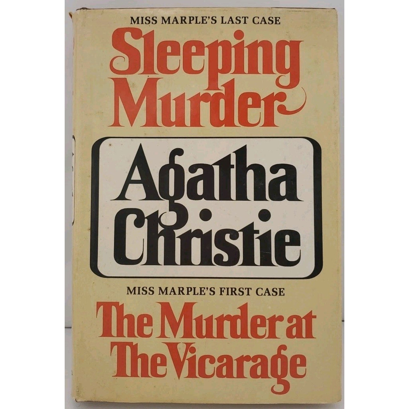 Sleeping Murder & The Murder at the Vicarage by Agatha Christie (1976 Hardcover)
