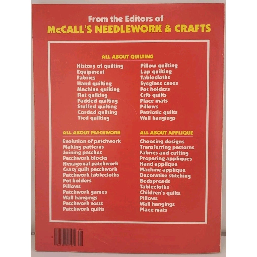 McCall’s Quilting Patchwork And Appliqué Encyclopedia 1978 Volume 4