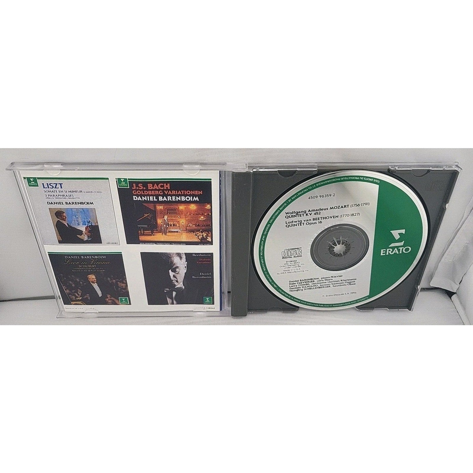Barenboim Chicago-Berlin (CD, 1994) Beethoven Mozart Quintets