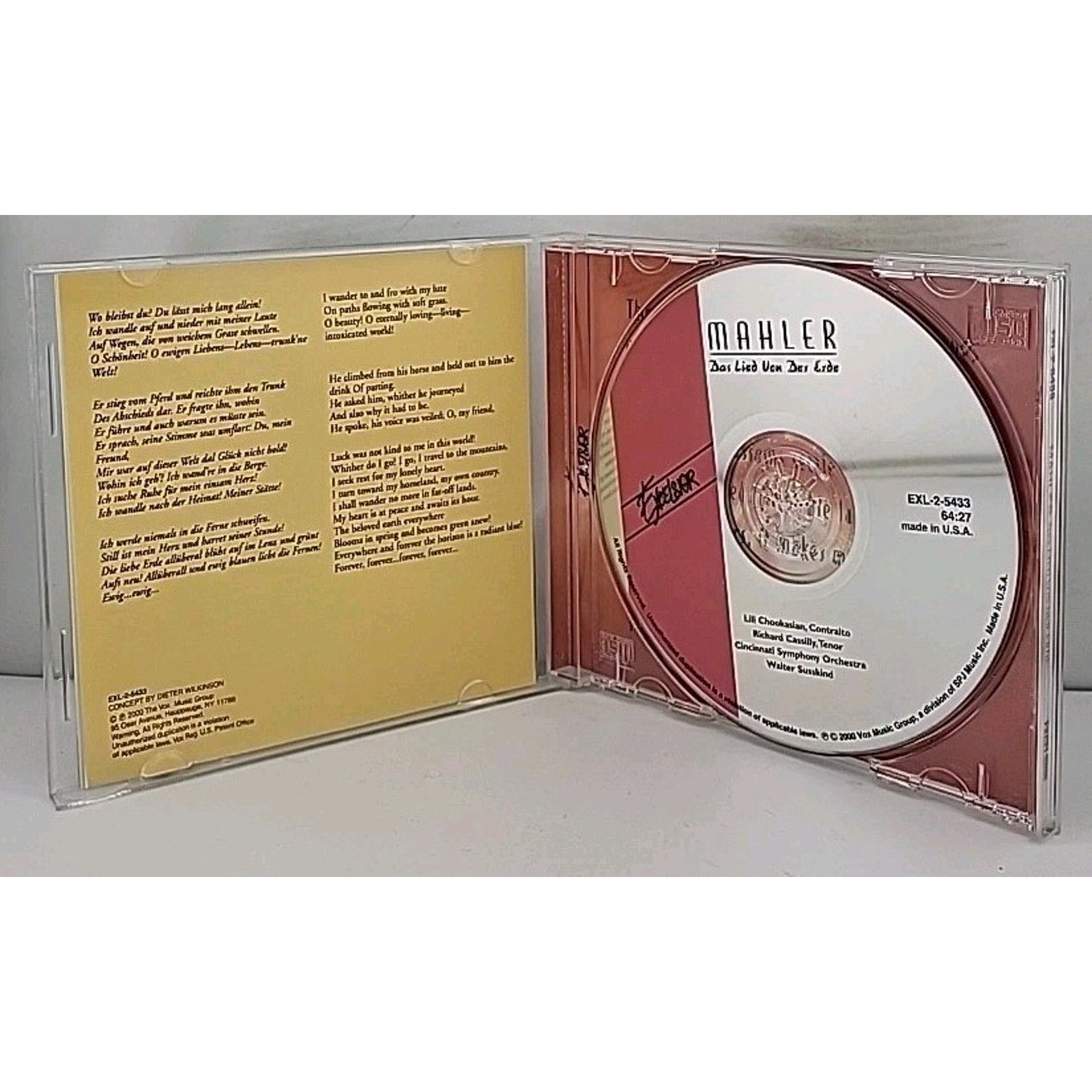 Mahler - Das Lied Von Der Erde Lili Chookasian / Richard (CD)