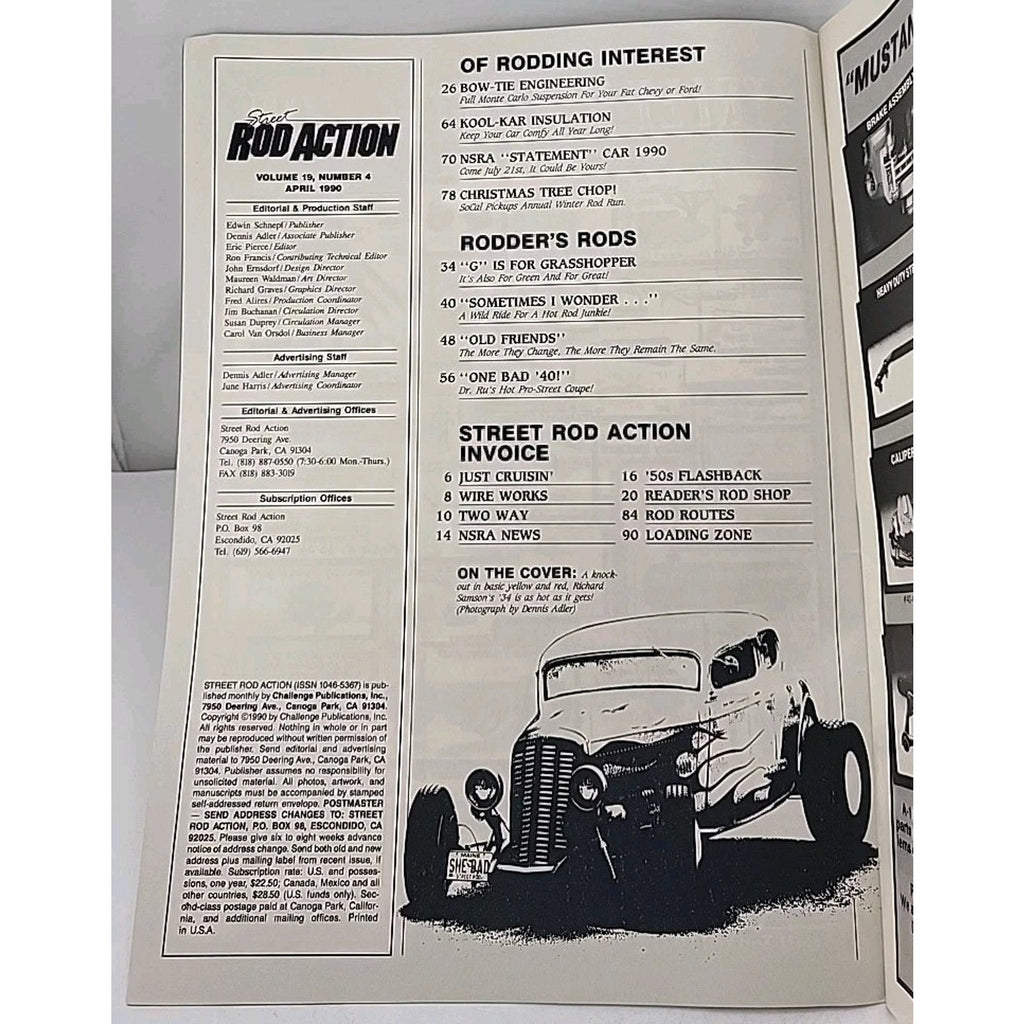 Rod Action Magazine April 1990 Volume 19 Number 4