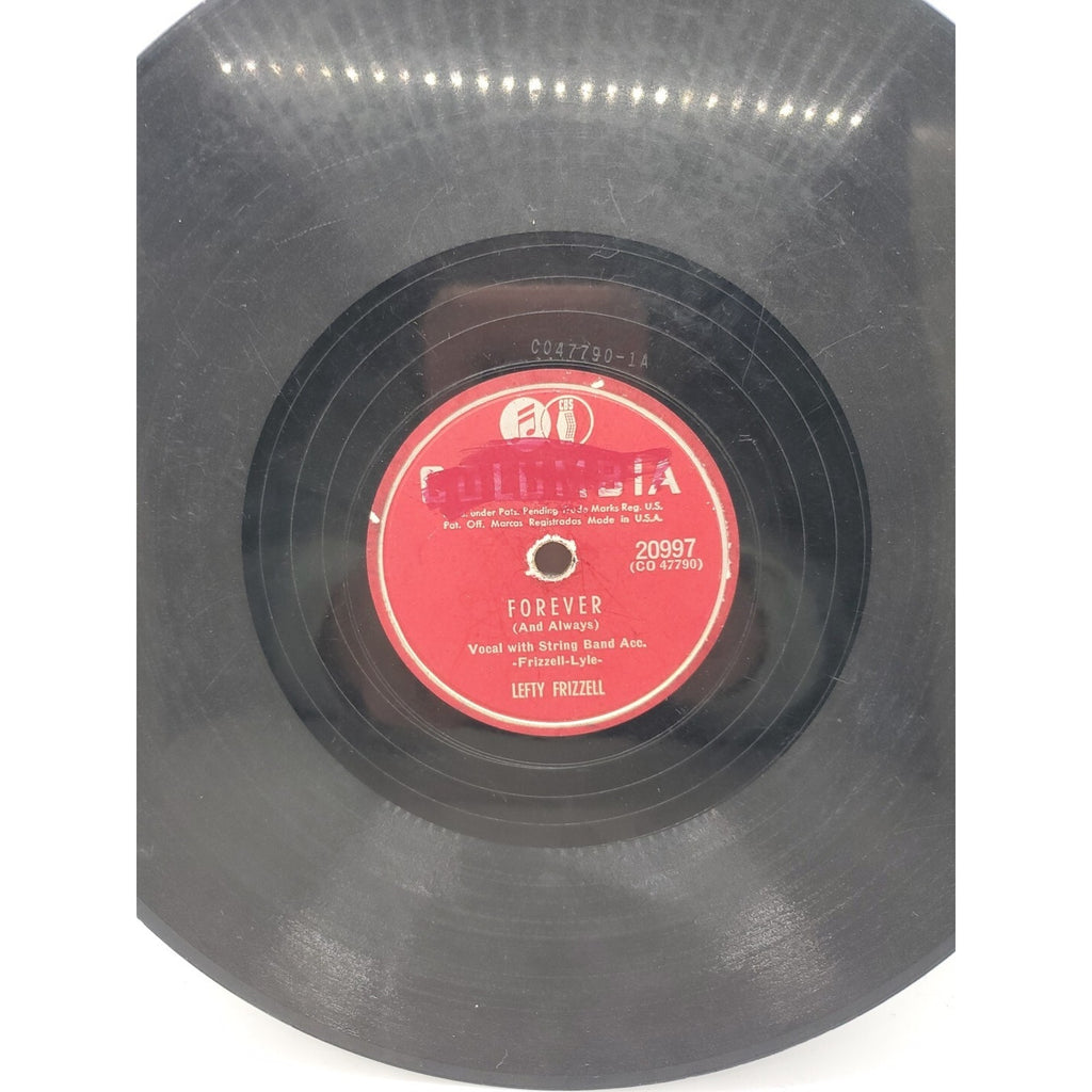Lefty Frizzell - Forever/ I Know You're Lonesome While Waiting For Me (Record)