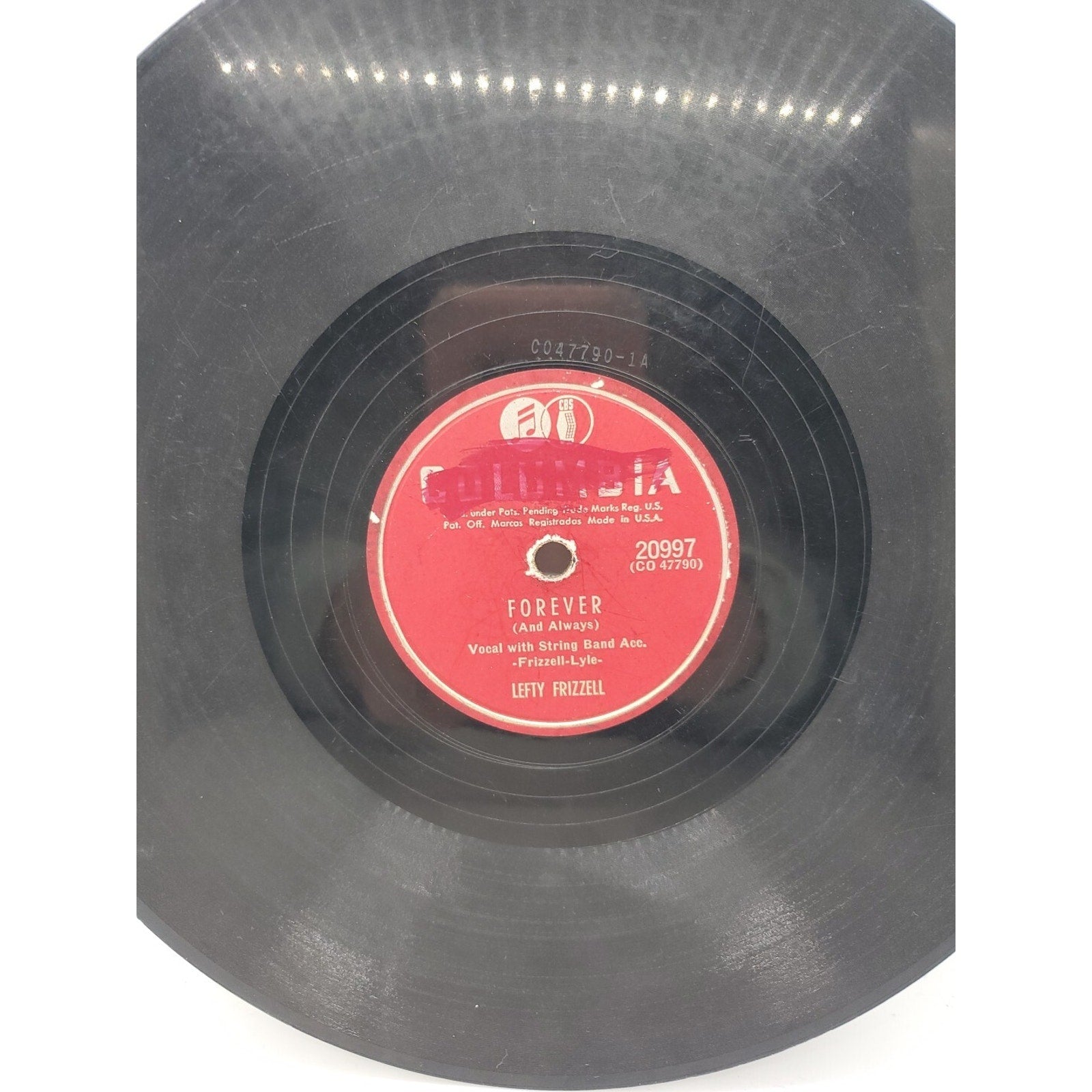 Lefty Frizzell - Forever/ I Know You're Lonesome While Waiting For Me (Record)