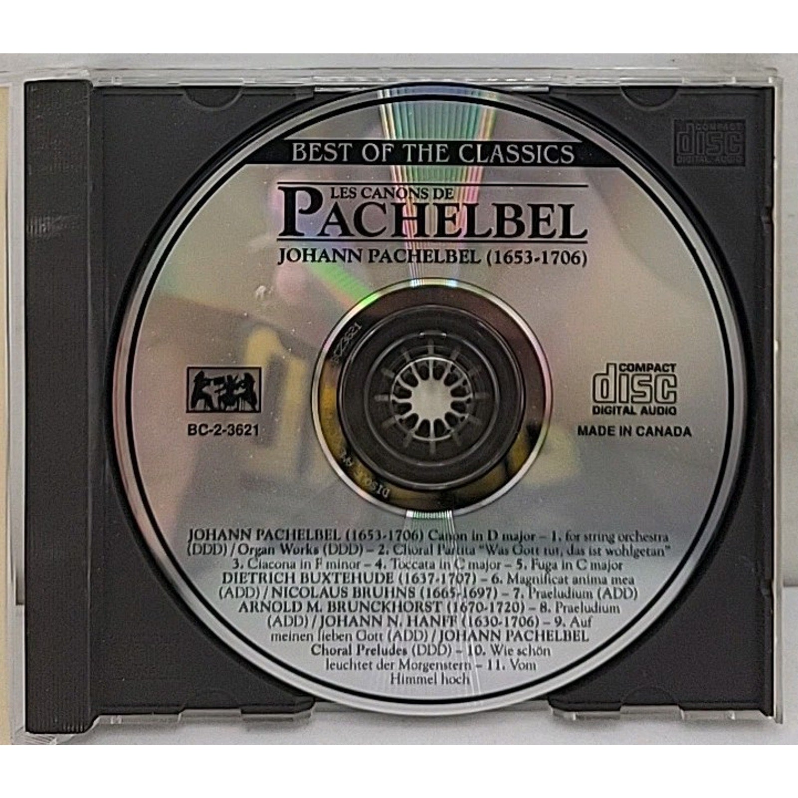 Canon/Organ Works/Choral Prelu by J. Pachelbel (CD, 1994)