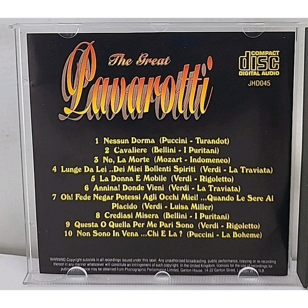 The Great Luciano Pavarotti - CD Album - 10 Great Tracks