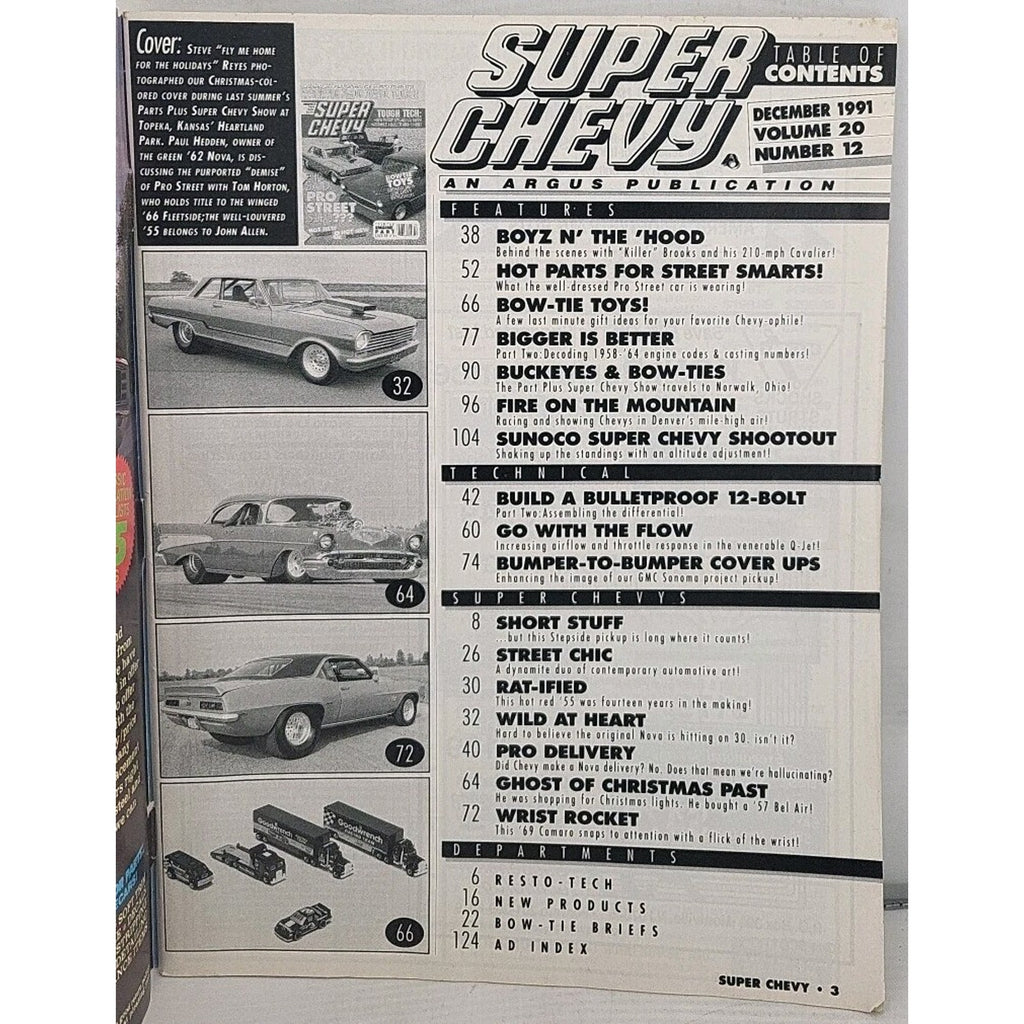 Super Chevy Magazine - December 1991 - Volume 20 Number 12