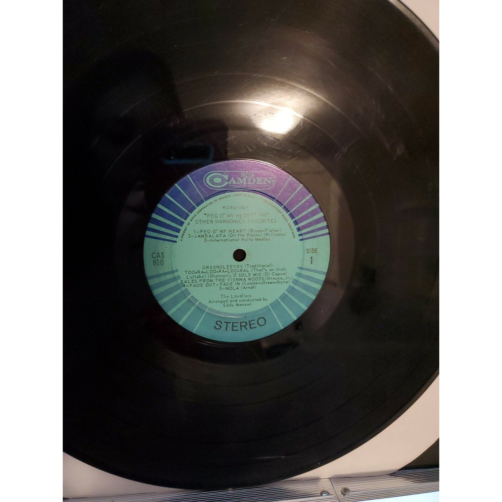 THE LAVALIERS "PEG O' MY HEART"+OTHER HARMONICA FAVORITES RCA CAMDEN 33LP 1964