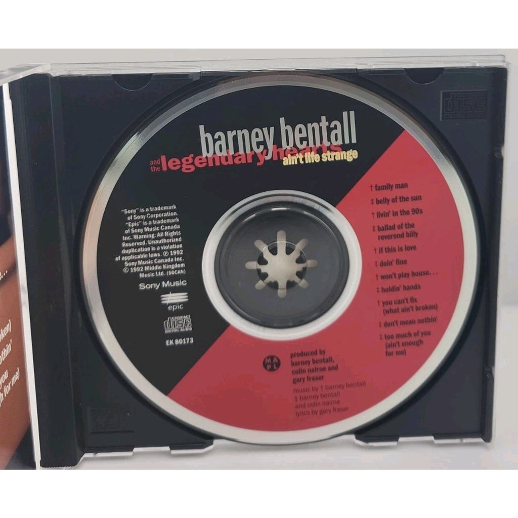 Barney Bentall and the Legendary Hearts - Ain't Life Strange CD 1992 Rock Epic
