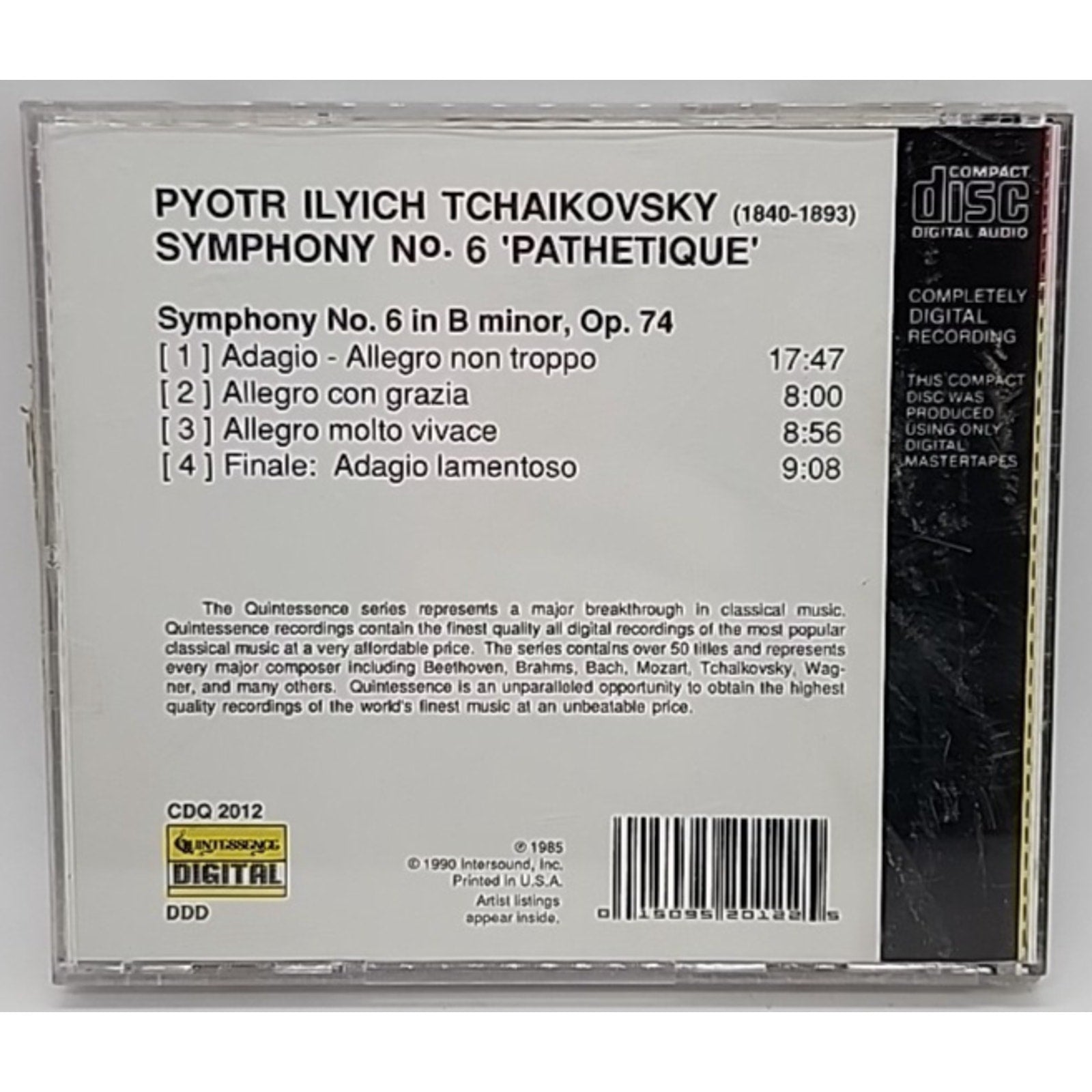 Tchaikovsky: Symphony No. 6 'Pathetique' (CD, Quintessence)
