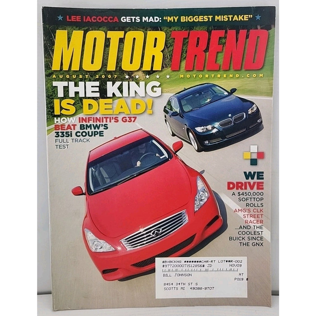 Motor Trend Magazine August 2007