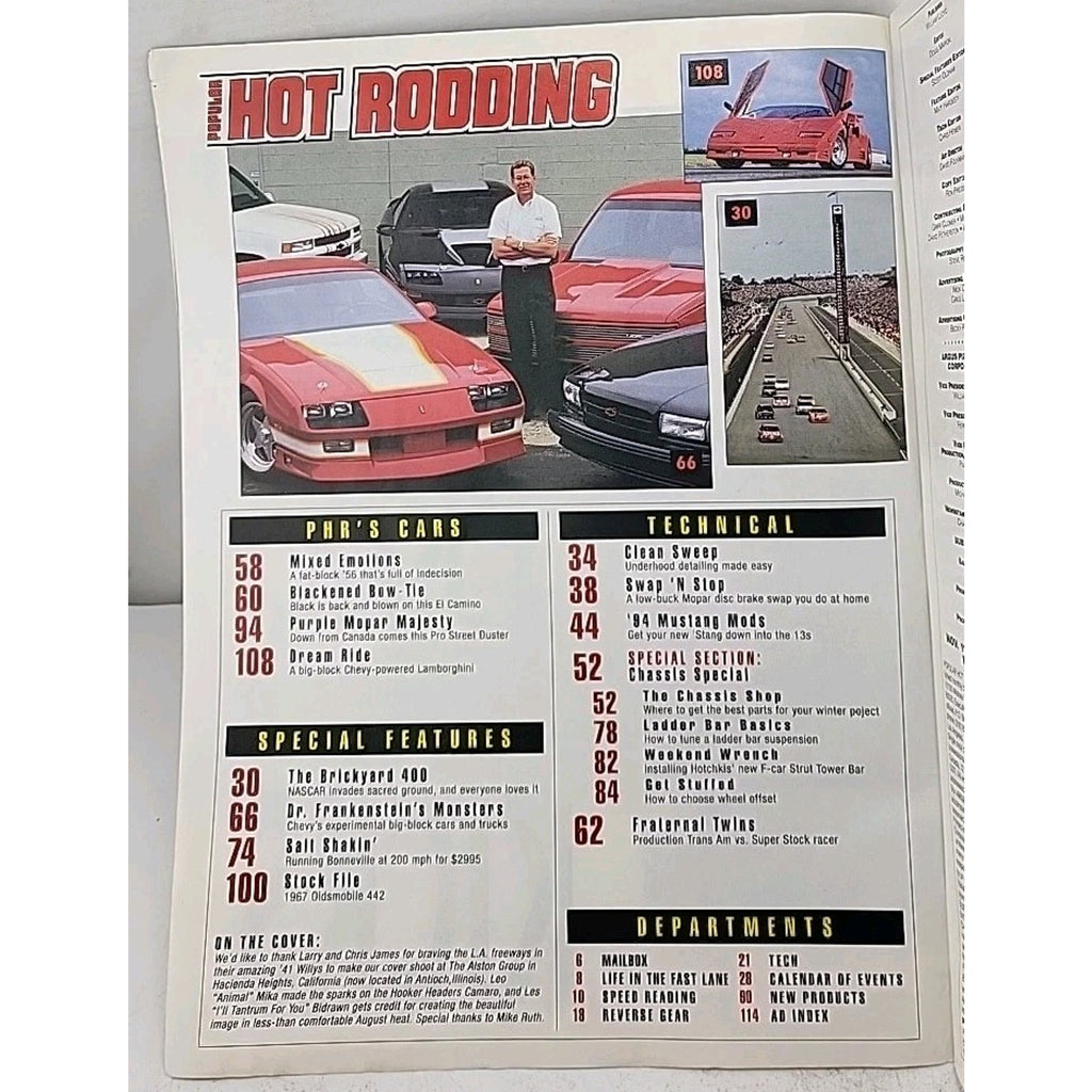 Popular Hot Rodding Magazine - November 1994 - Volume 34 Number 11