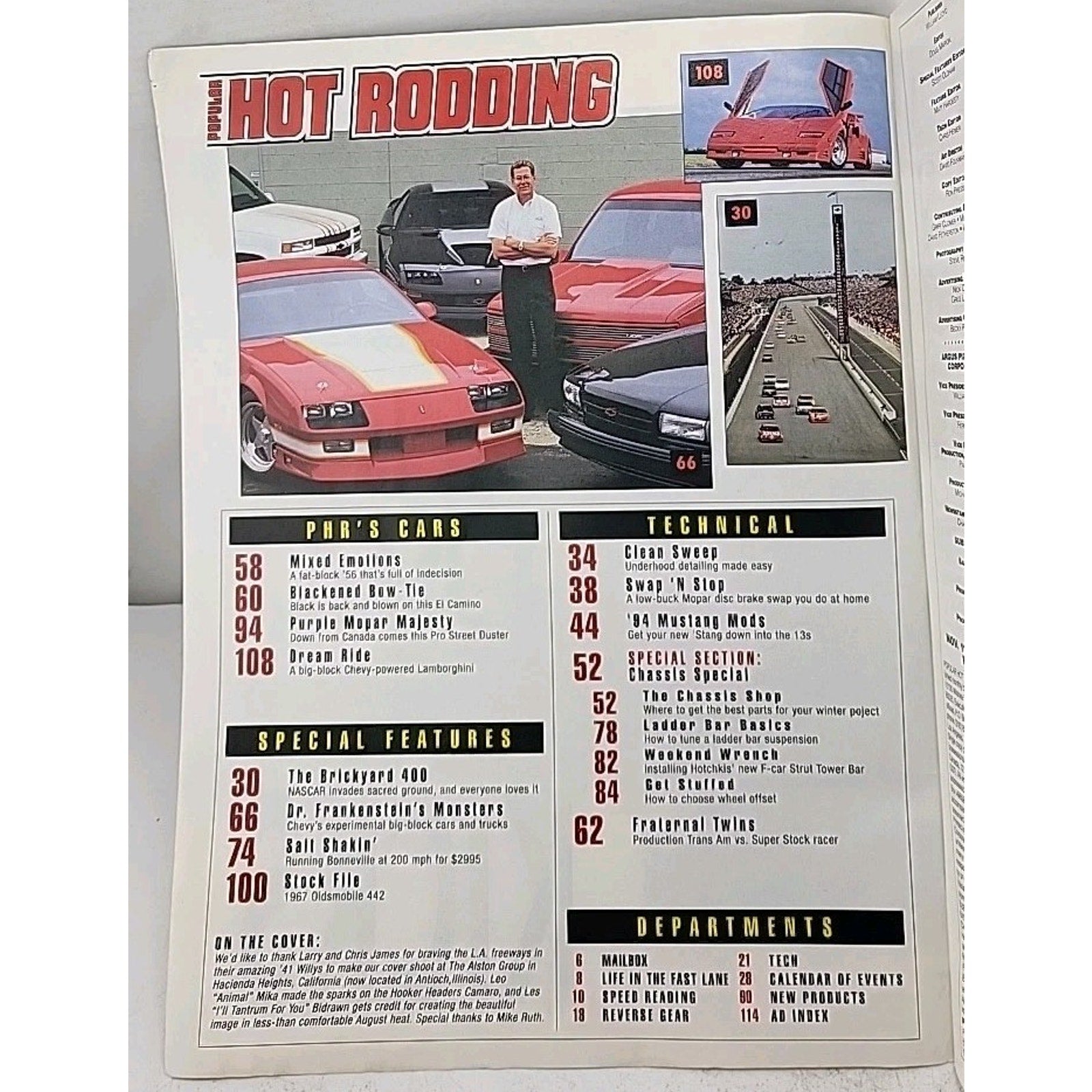 Popular Hot Rodding Magazine - November 1994 - Volume 34 Number 11
