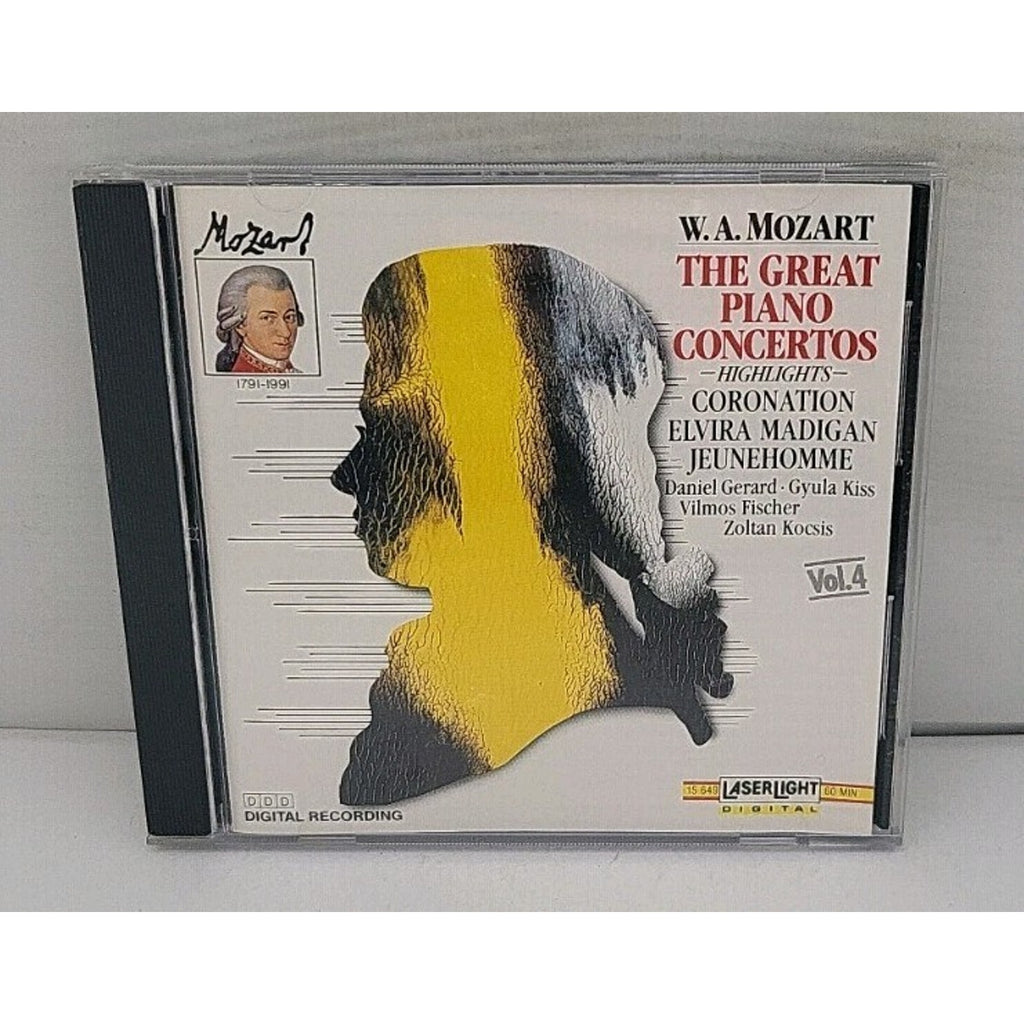 The Great Piano Concertos by W.A. Mozart (CD, 1990) Vol.4