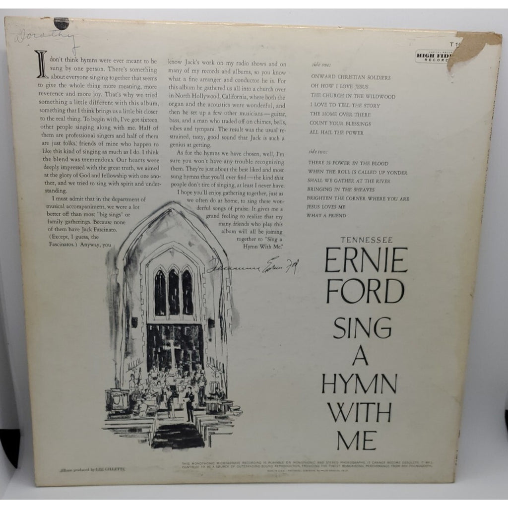 Tennesee Ernie Ford Sing a Hymn with Me (Record)