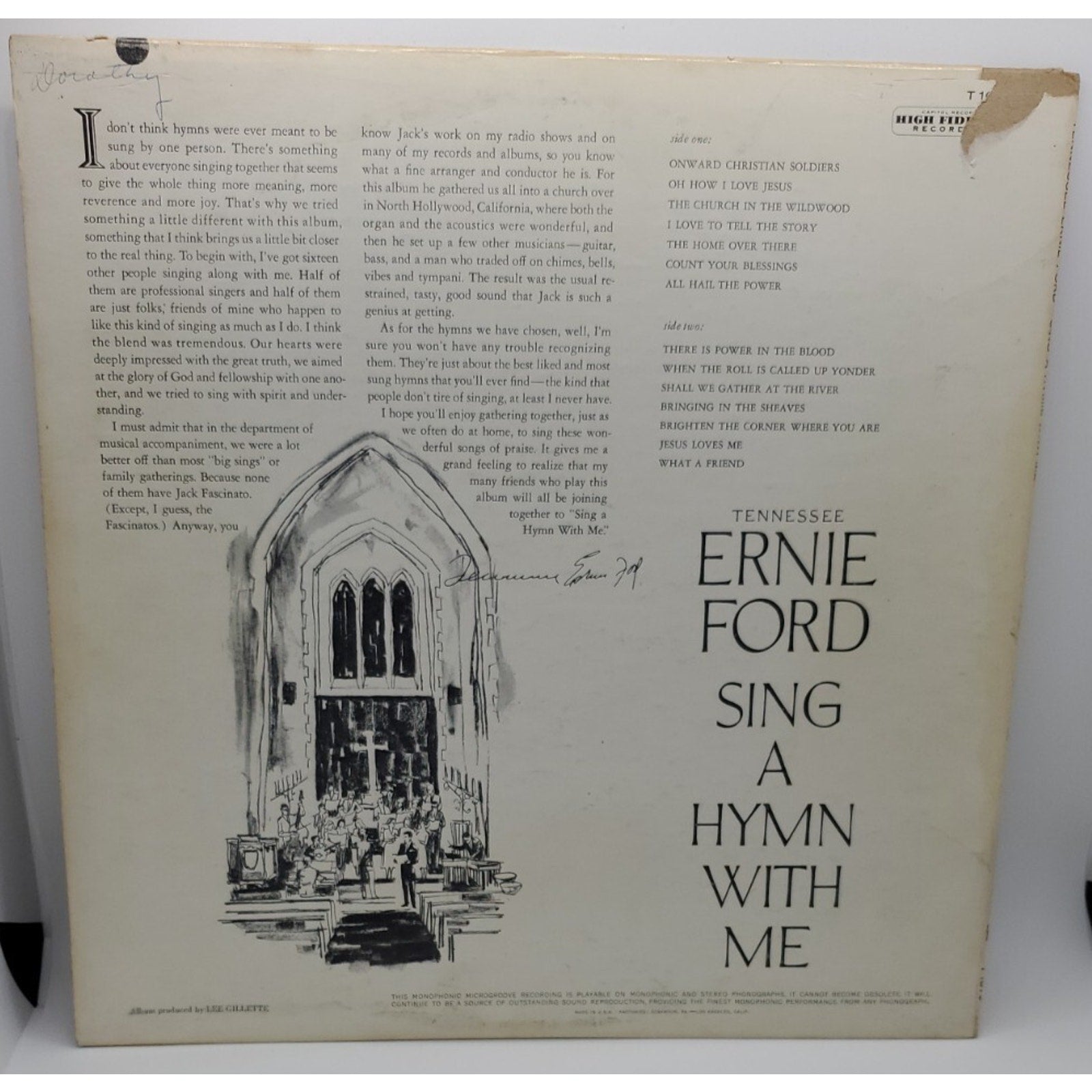 Tennesee Ernie Ford Sing a Hymn with Me (Record)