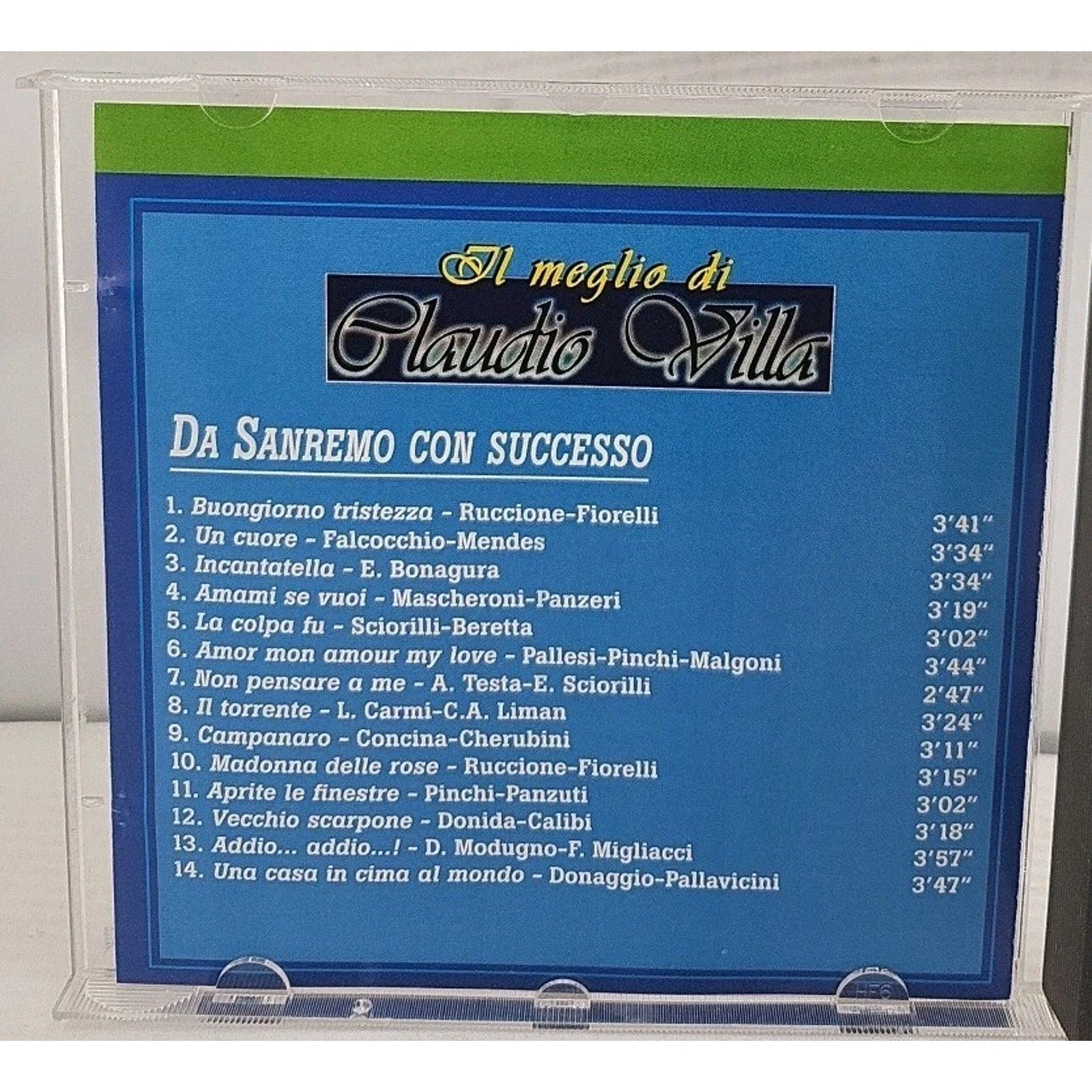 Da Sanremo Con Successo By Claudio Villa CD