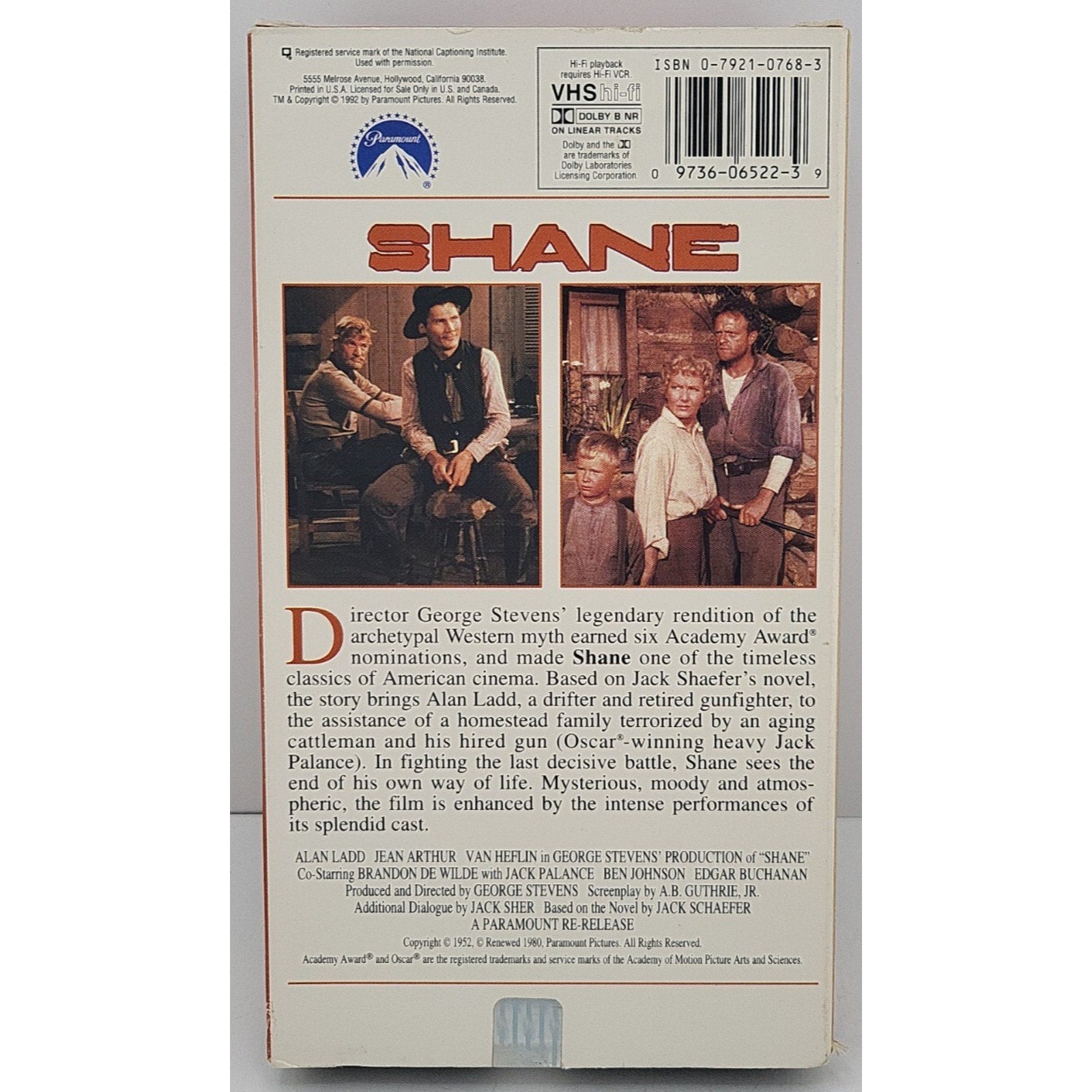 Shane (VHS, 1998)