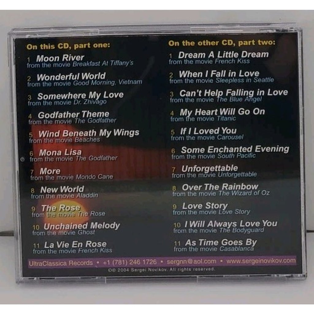Movies Movies Part One: Piano Music by Sergei Novikov (CD, 2004, UltraClassica)