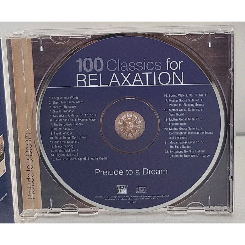 100 Classics for Relaxation Prelude to a Dream CD Time Life
