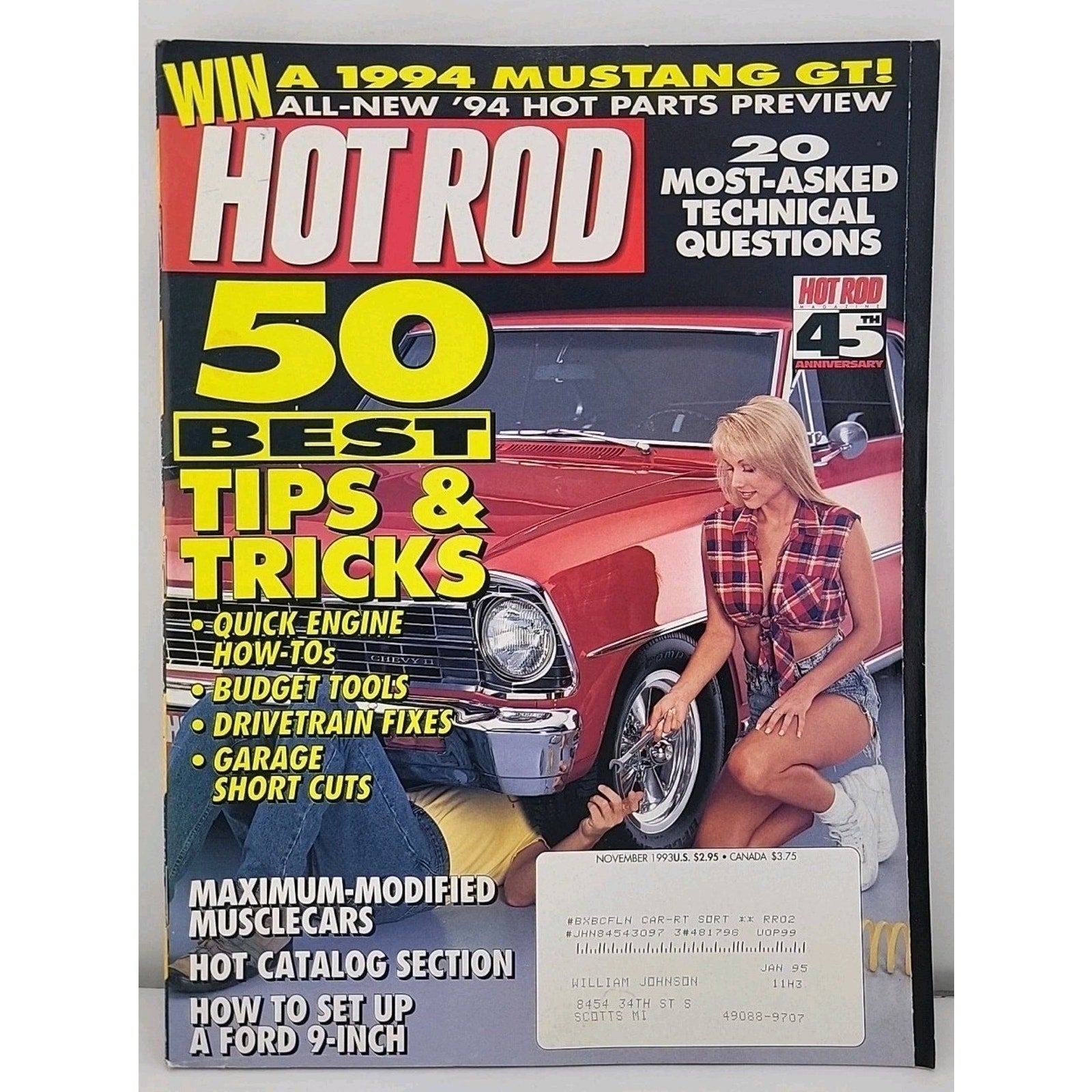 Hot Rod Magazine November 1993