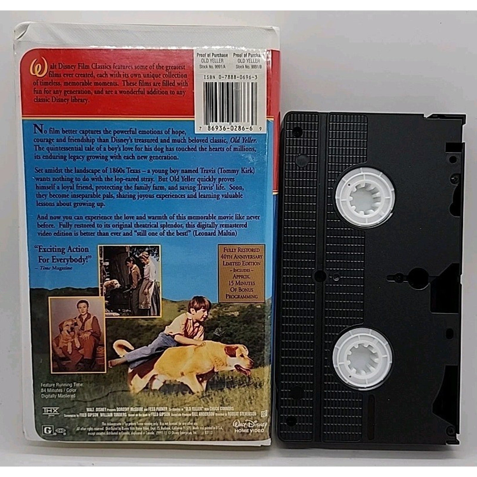 Old Yeller (VHS, 1997)