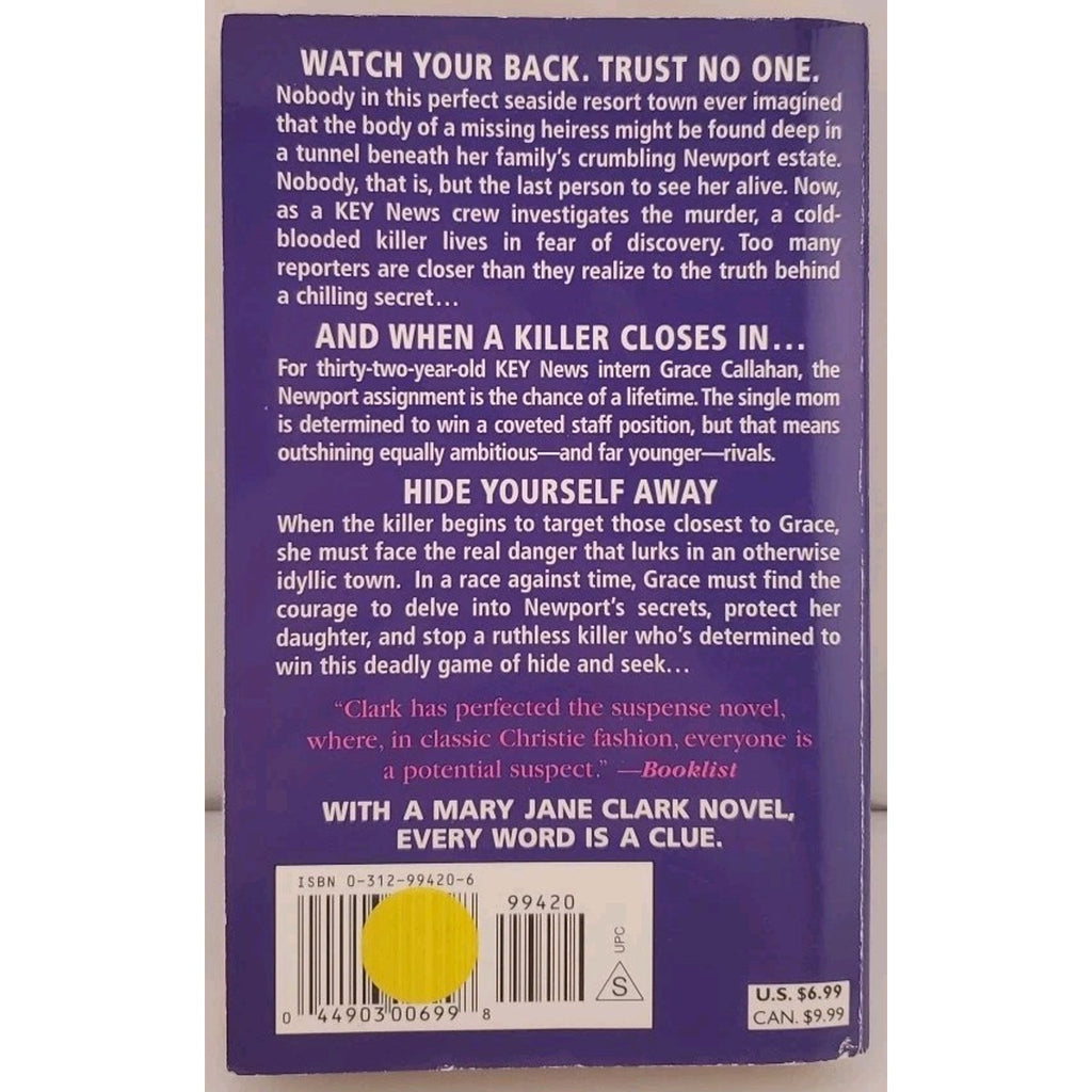Hide Yourself Away by Mary Jane Clark (2005, Mass Market)