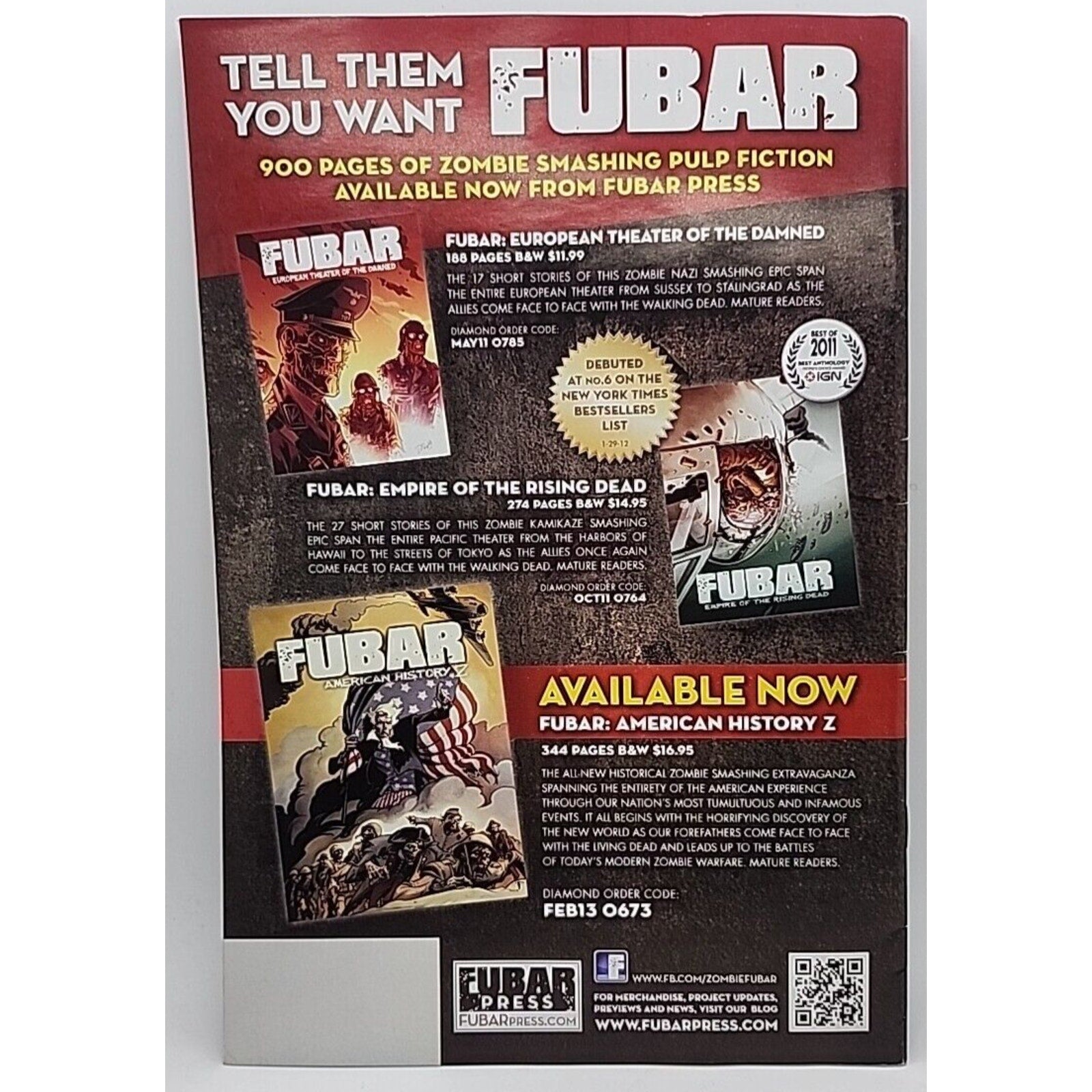 Fubar Free Comic Book Day 2013