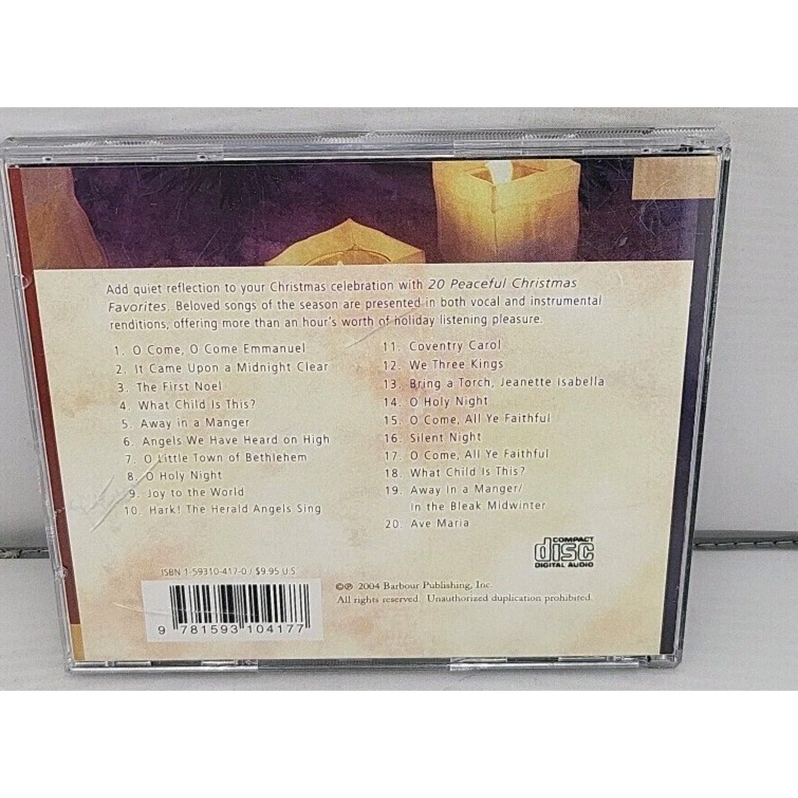 20 Peaceful Christmas Favorites by Not Available (2004, CD)