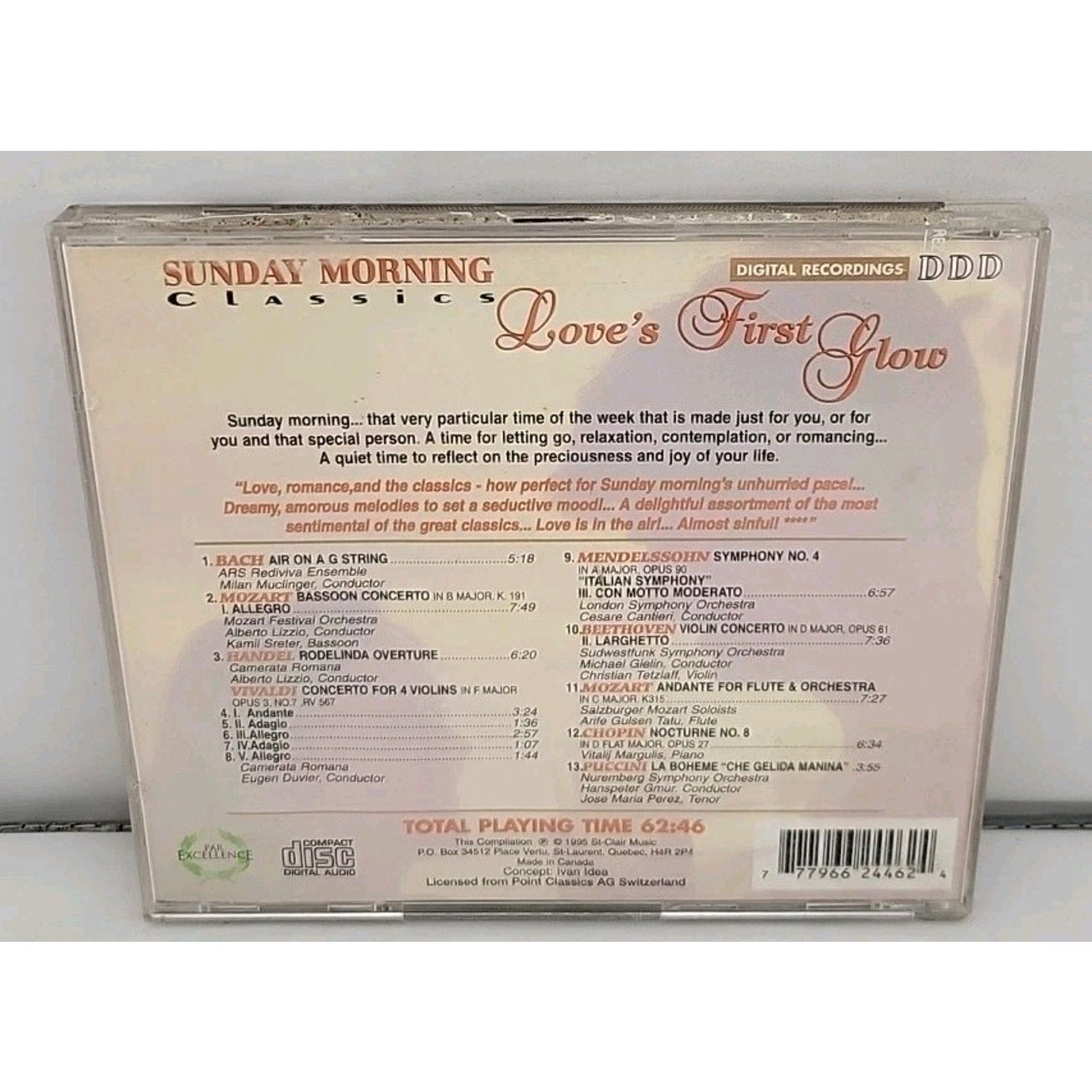 Sunday Morning Classics: Love's First Glow - CD