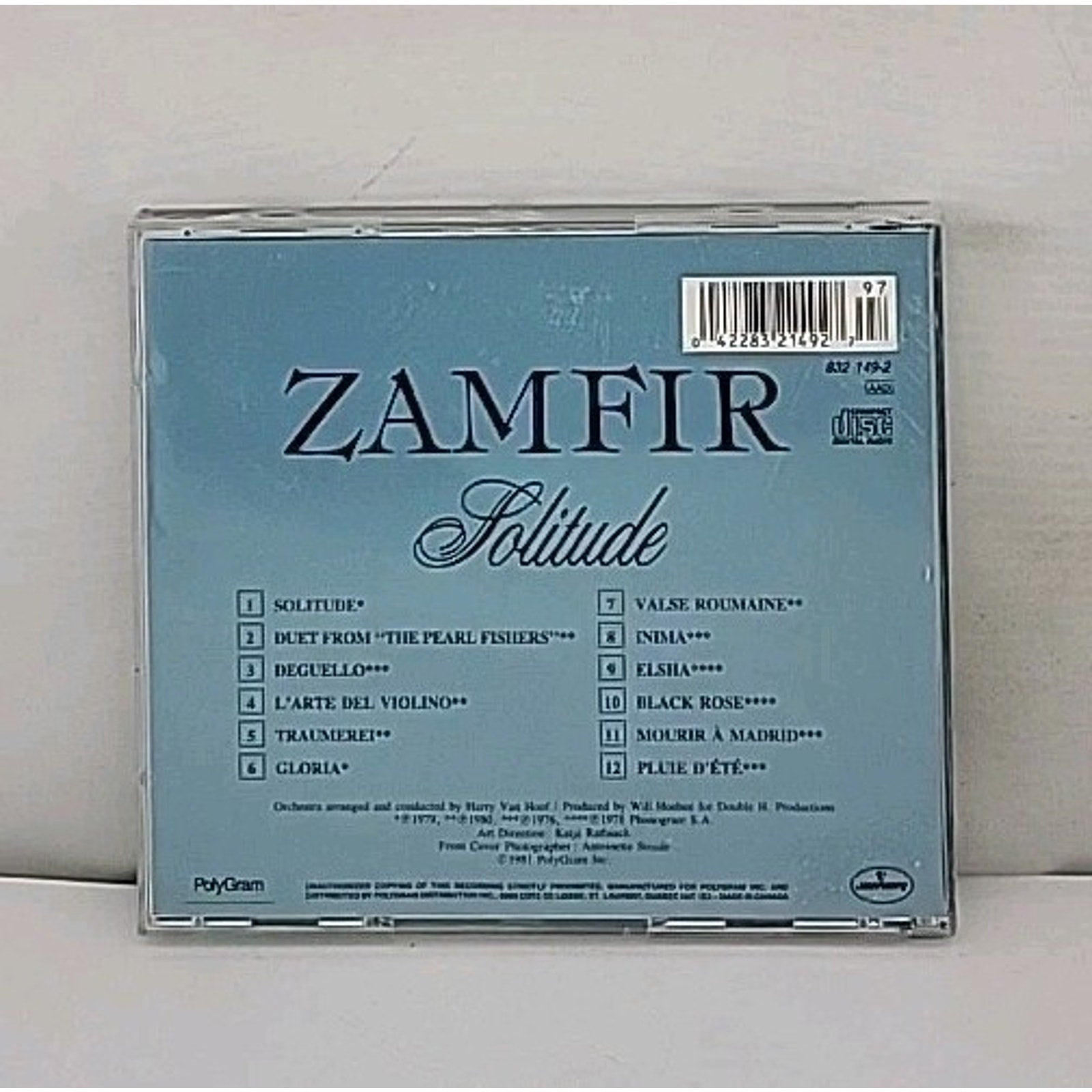 Gheorghe Zamfir - Solitude (CD, 1981, Mercury / Polygram) Canadian Import