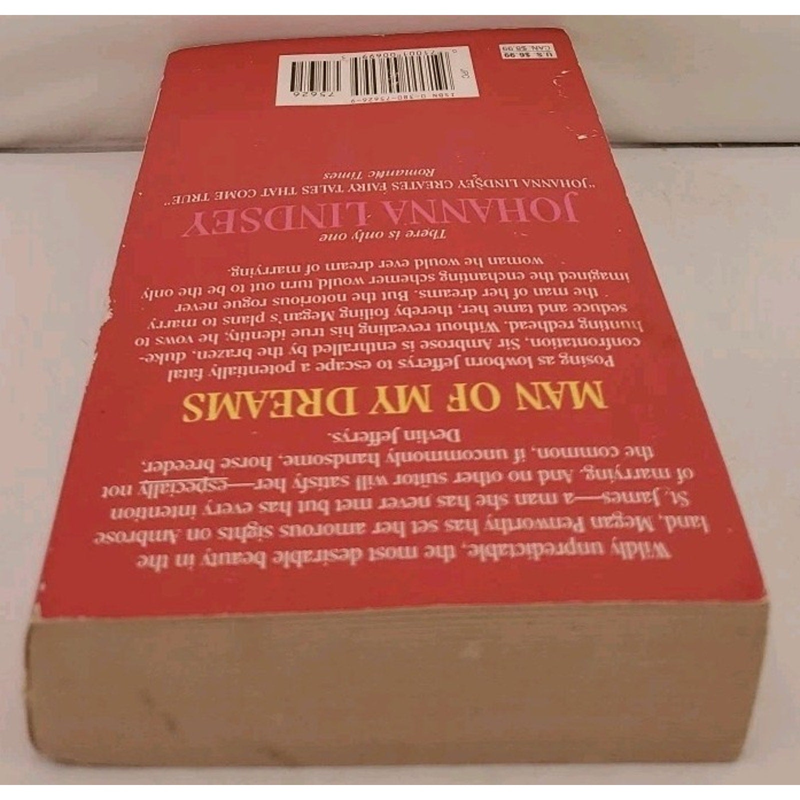 Man of My Dreams by Johanna Lindsey 1992 Paperback