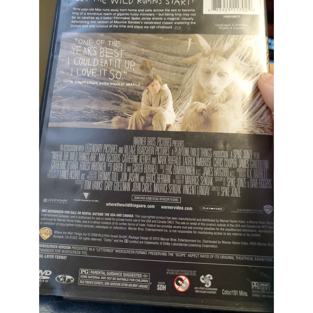 Where the Wild Things Are (DVD, 2010)