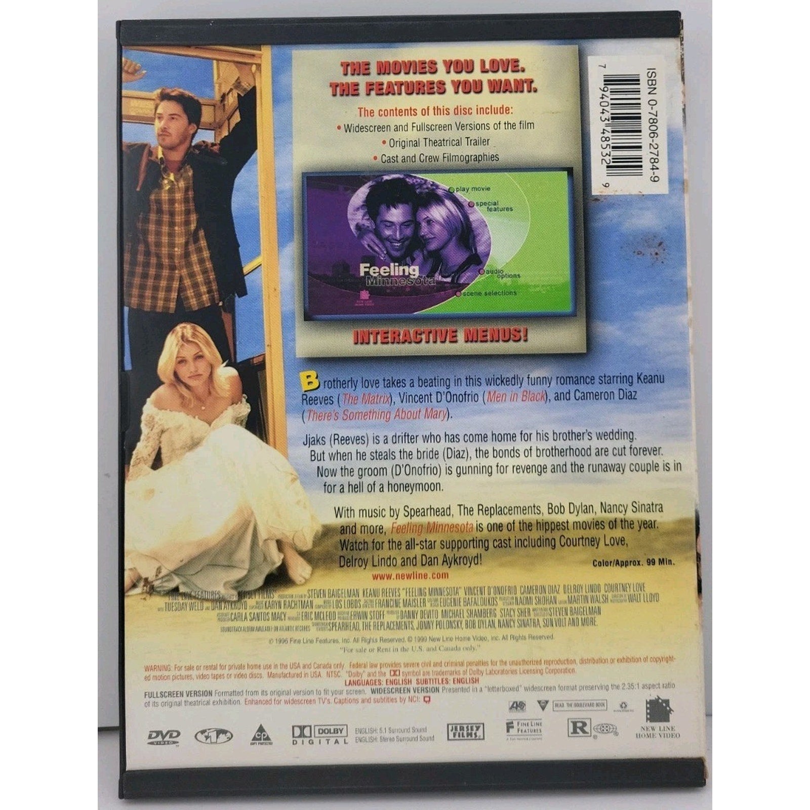 Feeling Minnesota (DVD, 1996)