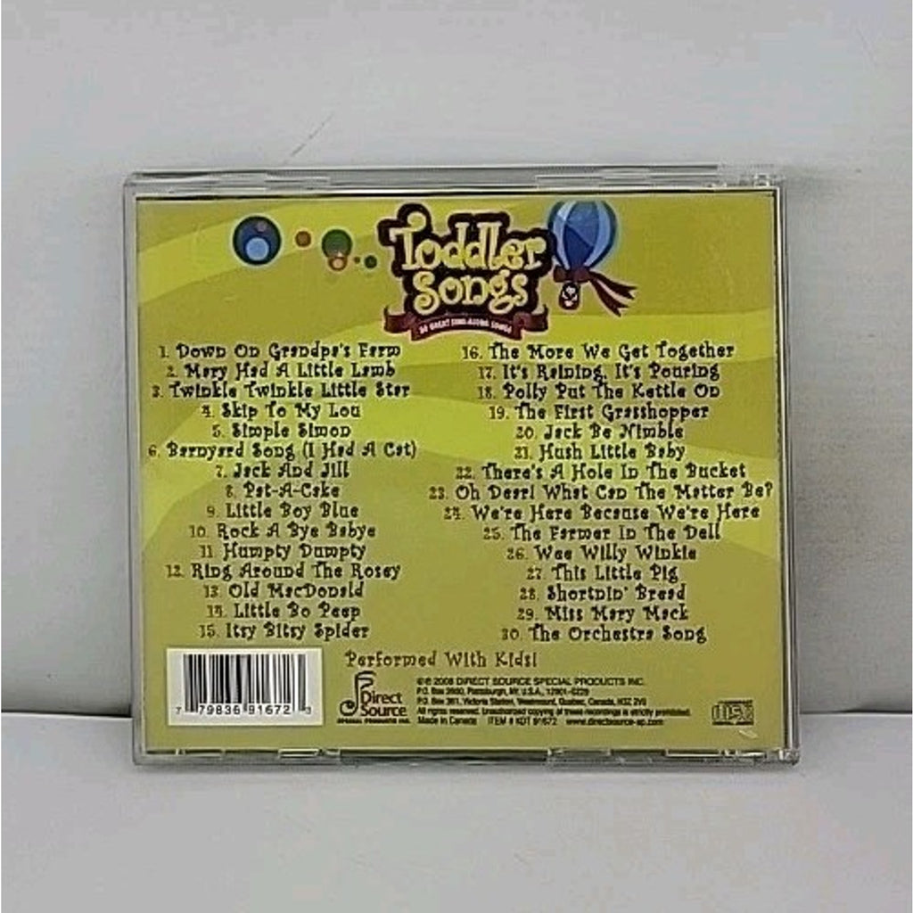 Toddler Songs CD 30 Great Sing-along Songs