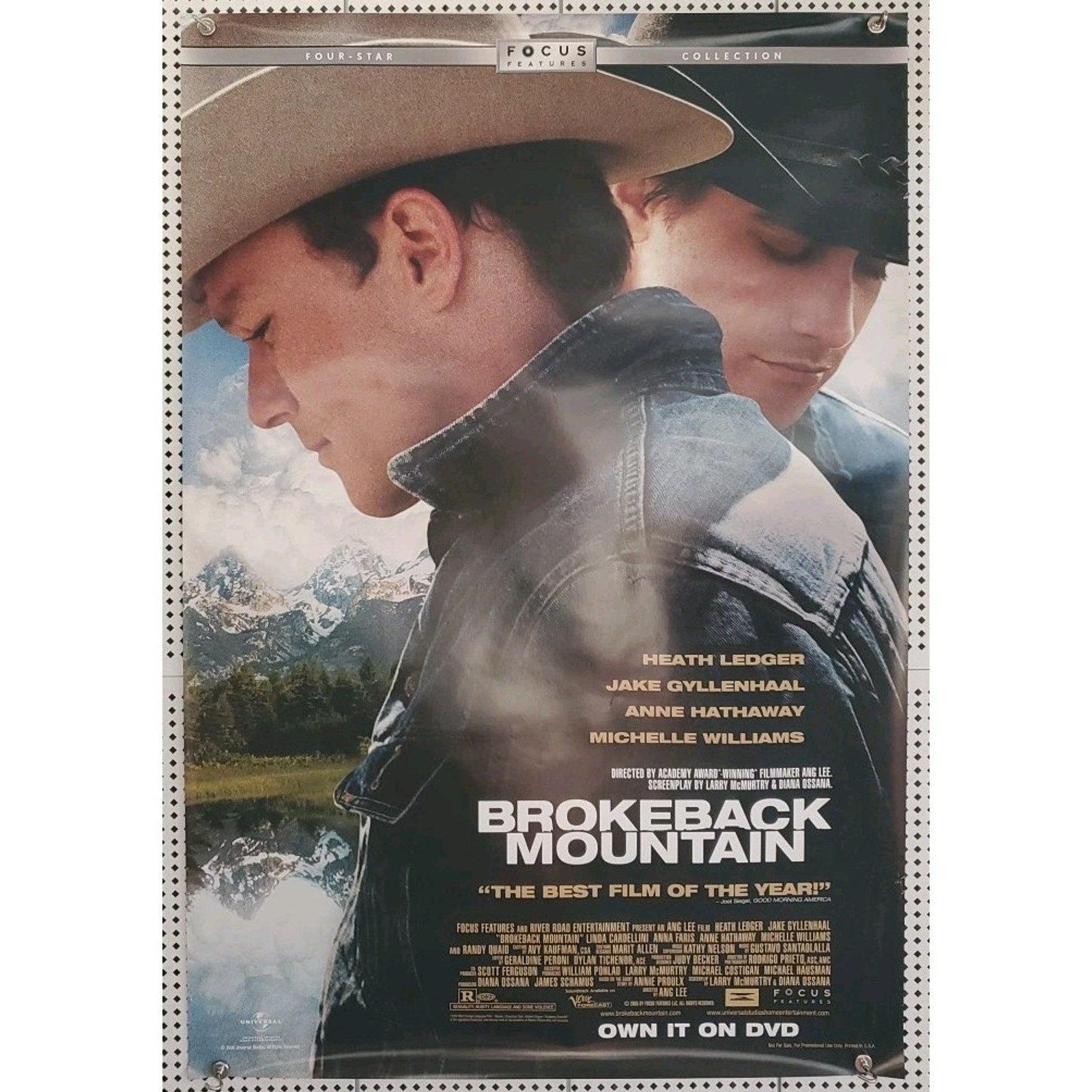Brokeback Mountain Original DS Movie Poster 27x40 2005 Heath Ledger , Gyllenhaal
