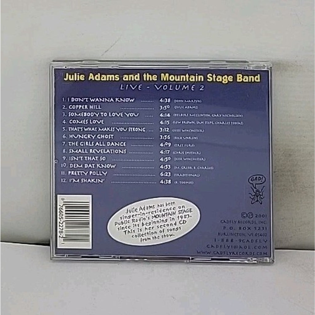 Live Vol.2 by Adams, Julie / Mountain Stage Band (CD, 2001)
