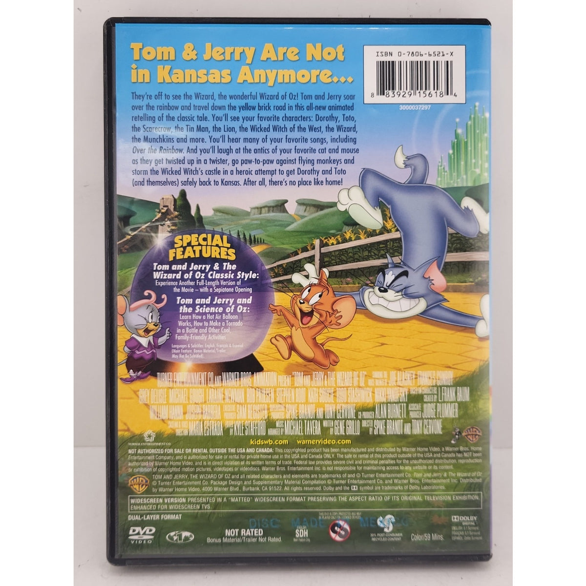 Tom and Jerry & the Wizard of Oz (DVD, 2011)