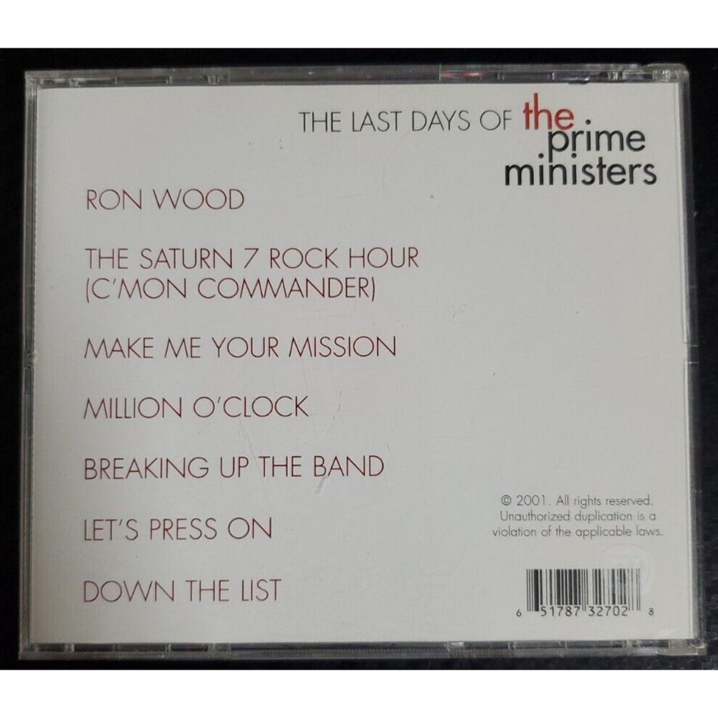 The Last Days Of The Prime Ministers (CD)