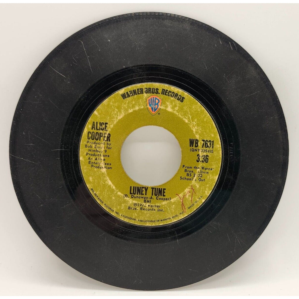 Luney Tune / Elected by Alice Cooper (Record) WB 7631