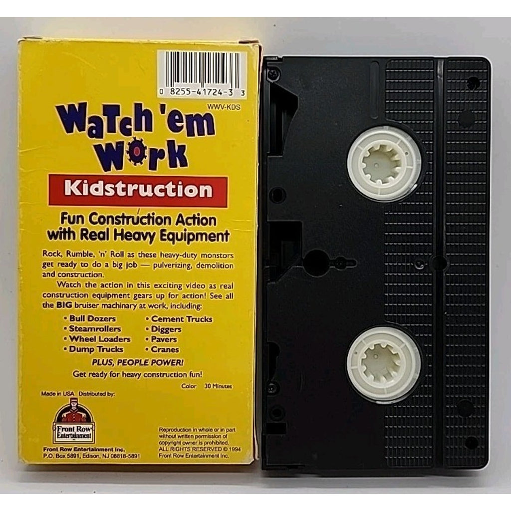 Watch em Work - Kidstruction (VHS, 2000)