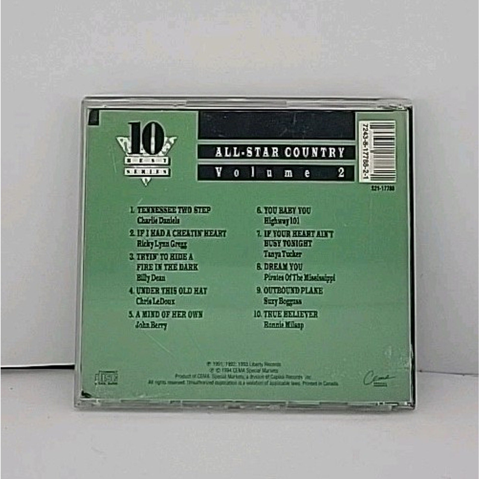 All Star Country, Vol. 2 by Various Artists (CD, Dec-1995, EMI-Capitol...