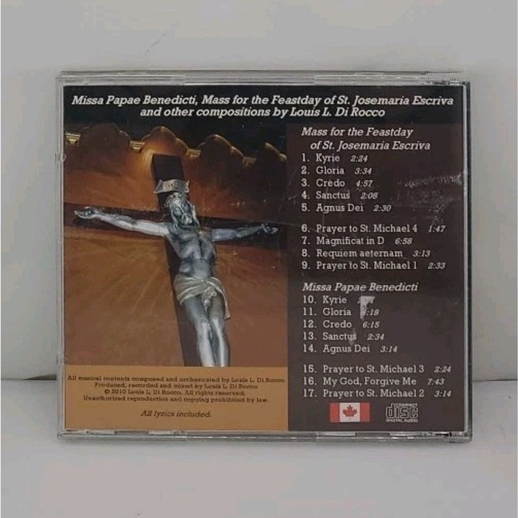 Missa Papae Benedicti - Mass For The Feastday Of St Josemaria Escriva CD