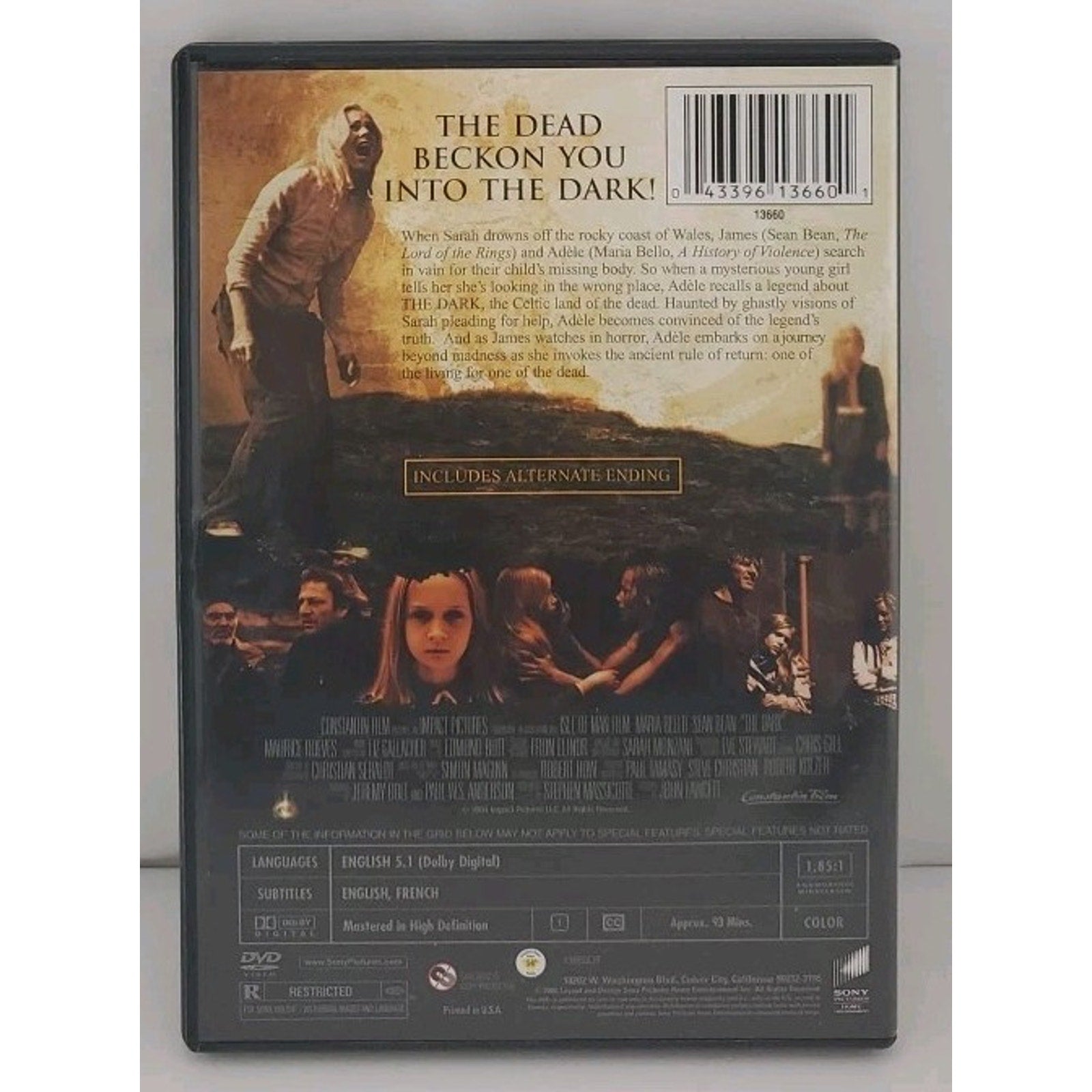 The Dark (DVD) 2004 Film - Maria Bello Sean Bean Horror