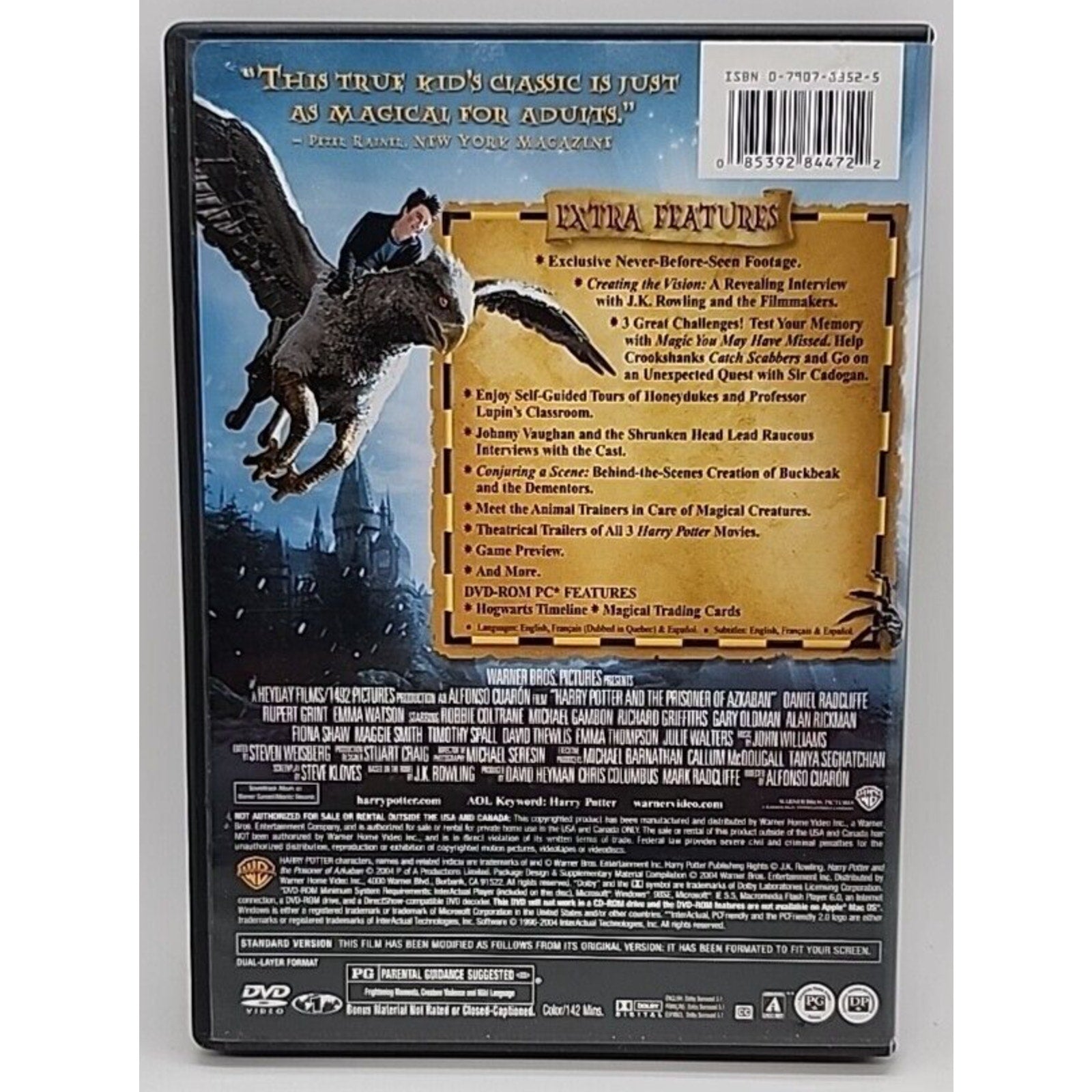 Harry Potter & the Prisoner of Azkaban (DVD, 2004)