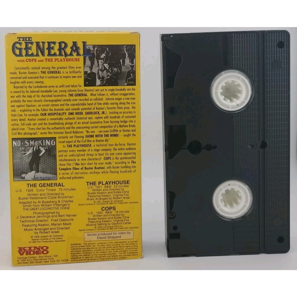 The Art Of Buster Keaton The General With Cops And The Playhouse (VHS)