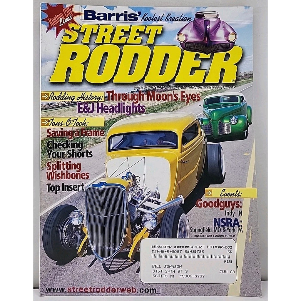 Street Rodder Magazine - November 2002 - Vol. 31 No. 11