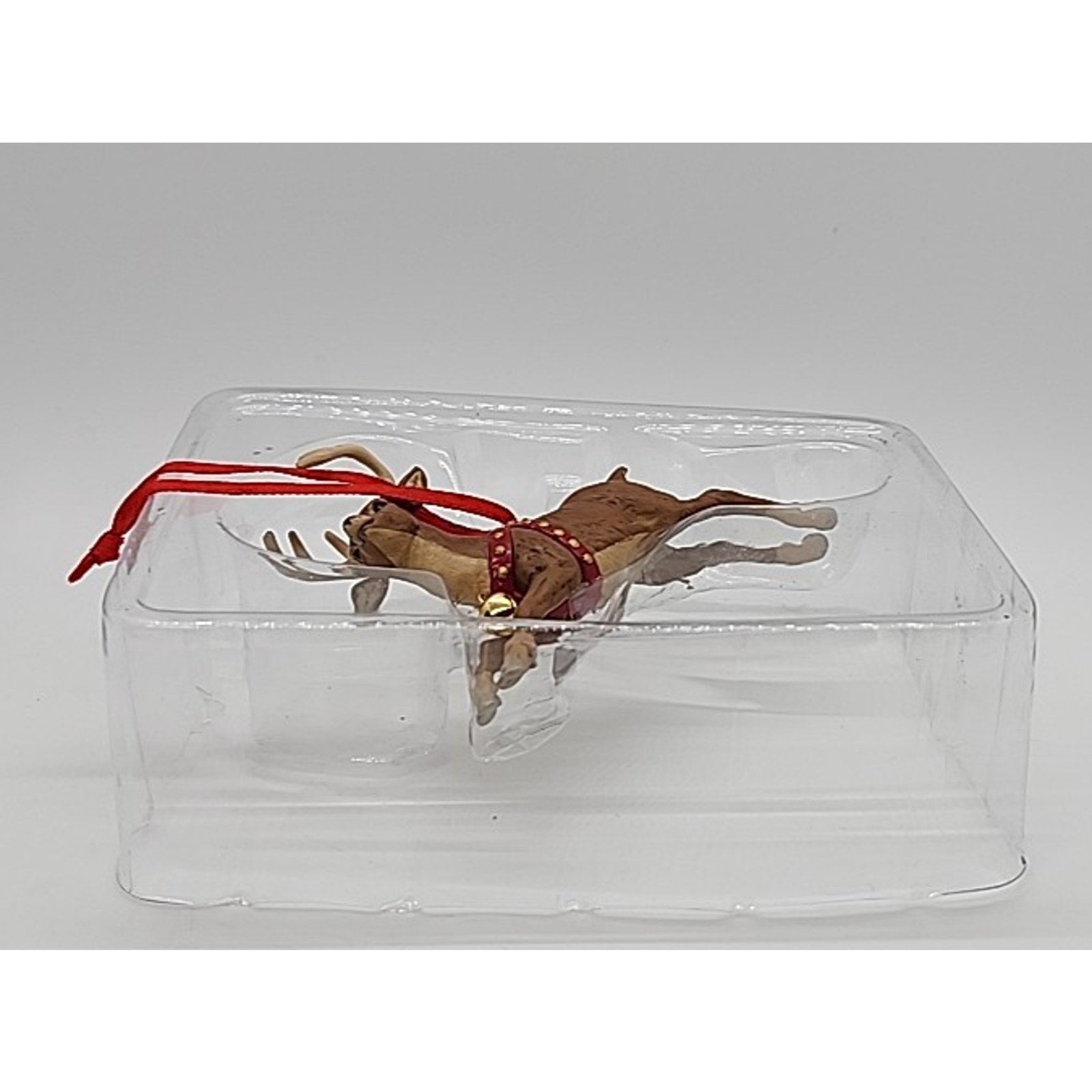 2001 Hallmark Keepsake Ornament QRP4492 Tiny Reindeer in Orig Book Box #19792