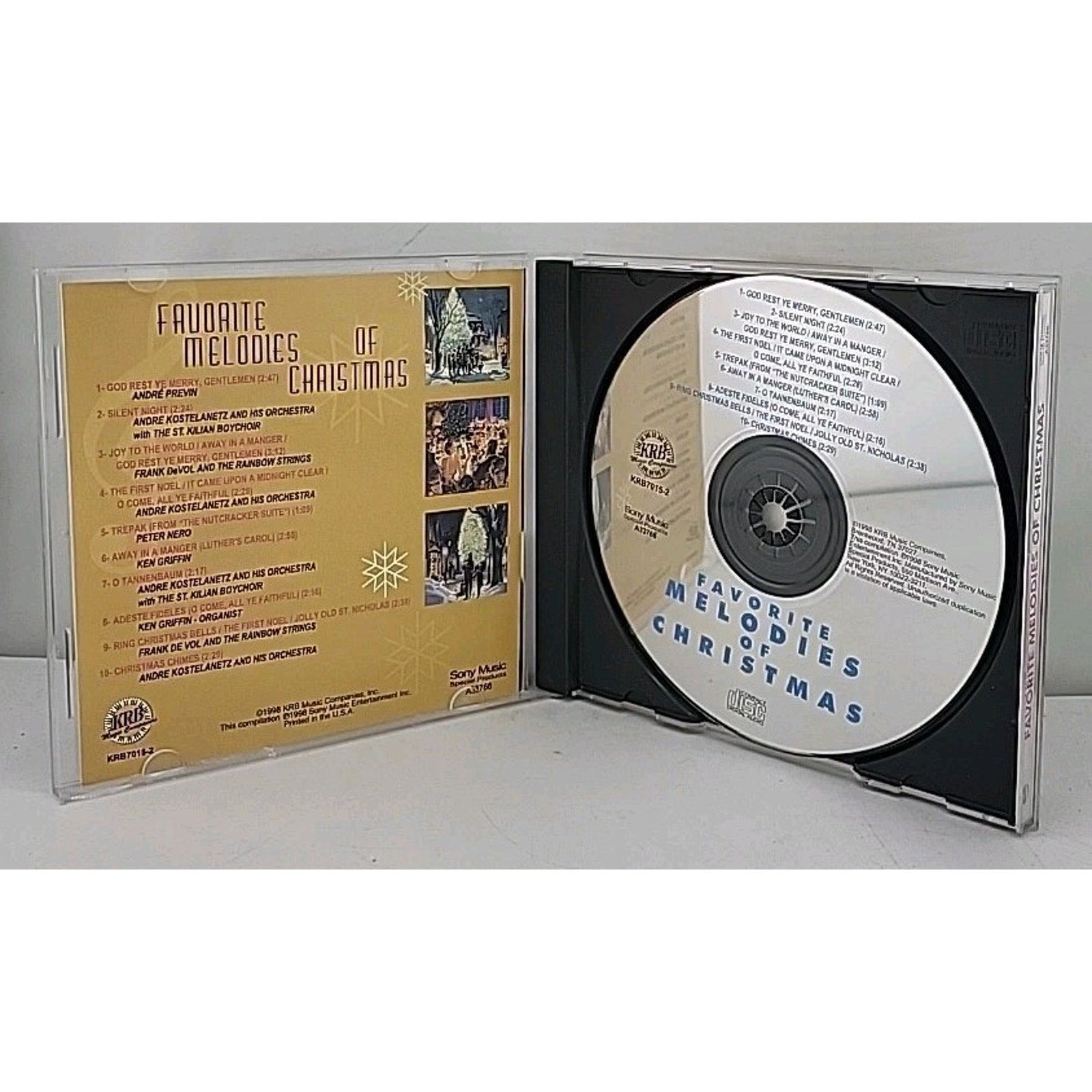 Favorite Melodies of Christmas by Various Arists (CD, Sony Music)