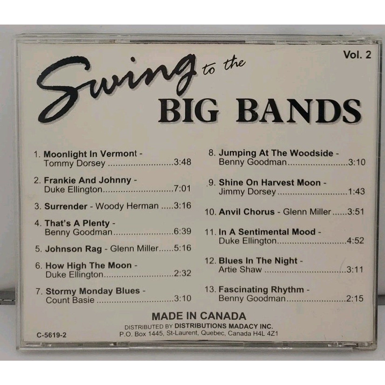 Swing To The Big Bands Vol. 2 CD