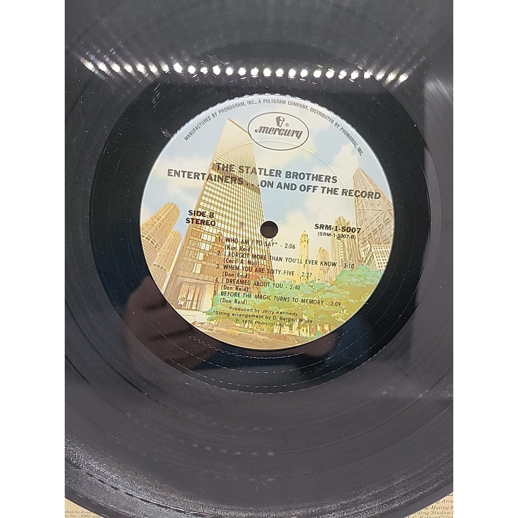 The Statler Bros. Entertainers On And Off The Record. Mercury 1978 (Record)
